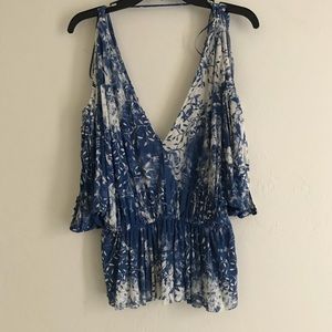 Kimono open shoulder top
